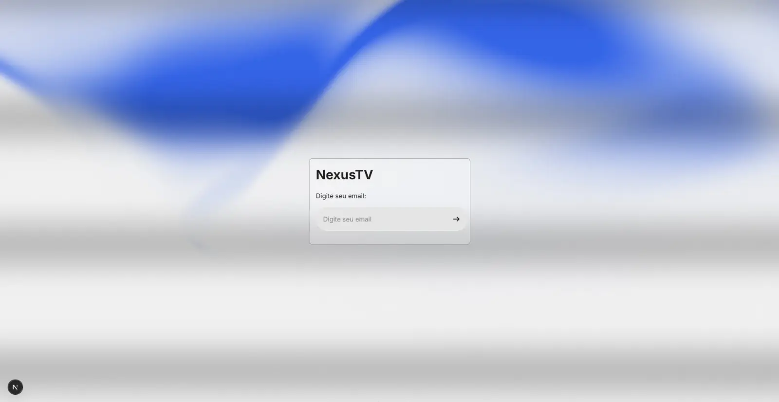 Interface NexusTV em Funcionamento